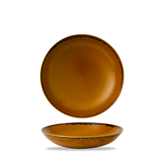 Dudson Harvest Brown coupekom 18,2 cm – bruine porseleinen coupekom voor de horeca