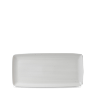 Dudson Evo Pearl rechthoekige serveerschaal 27,2x12,5 cm – parelwit porselein voor de horeca