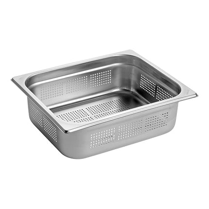 GN Pan Stainless Steel 1/2 GN-100 Perforated