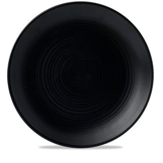 Dudson Evo Jet coupebord 29,5 cm – gitzwart porseleinen bord voor de horeca