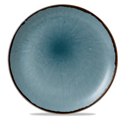 Dudson Harvest Blue coupebord 28,8 cm – blauw porseleinen coupebord voor de horeca