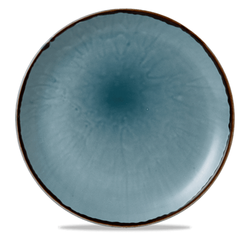 Dudson Harvest Blue coupebord 28,8 cm – blauw porseleinen coupebord voor de horeca
