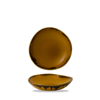 Dudson Harvest Mustard ronde kom 25,3 cm – mosterdgele porseleinen ronde kom voor de horeca