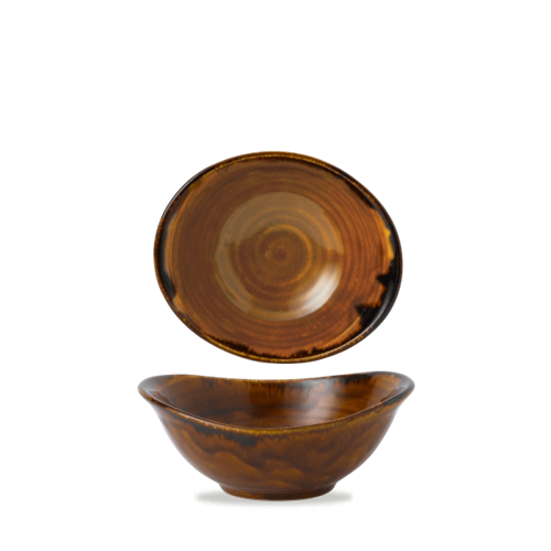 Dudson Harvest Brown diepe kom 17,4x14,7 cm – bruine porseleinen kom voor de horeca
