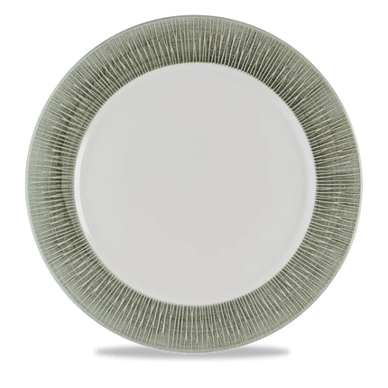 Churchill Bamboo Spinwash presentatiebord Ø 30,5 cm – groot getextureerd bord voor fine dining