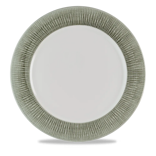 Churchill Bamboo Spinwash presentatiebord Ø 30,5 cm – groot getextureerd bord voor fine dining