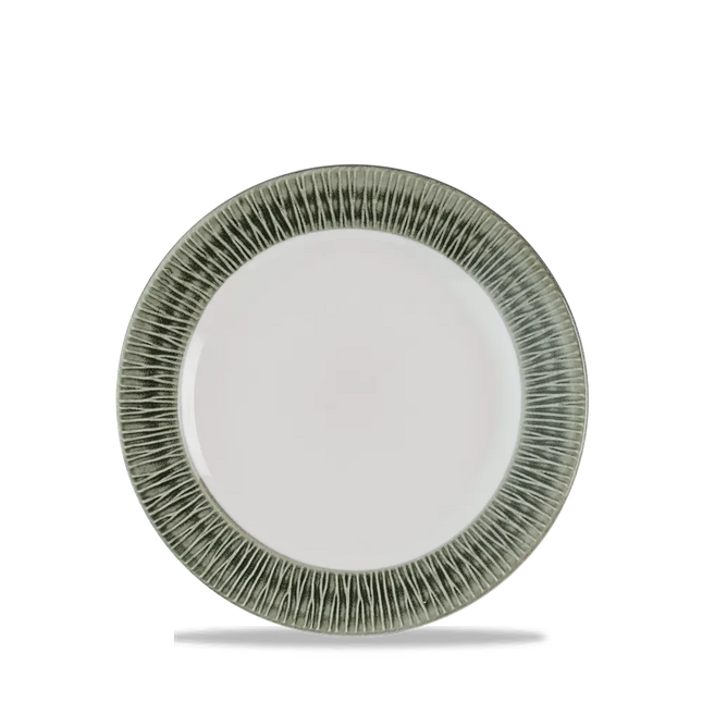 Churchill Bamboo Spinwash bord Ø 17 cm – klein getextureerd bijzetbord voor horeca