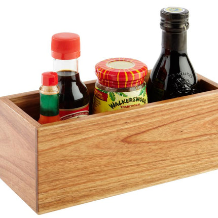 APS tafelcaddy h 10 cm – organizer voor servetten en condimenten op tafel in de horeca
