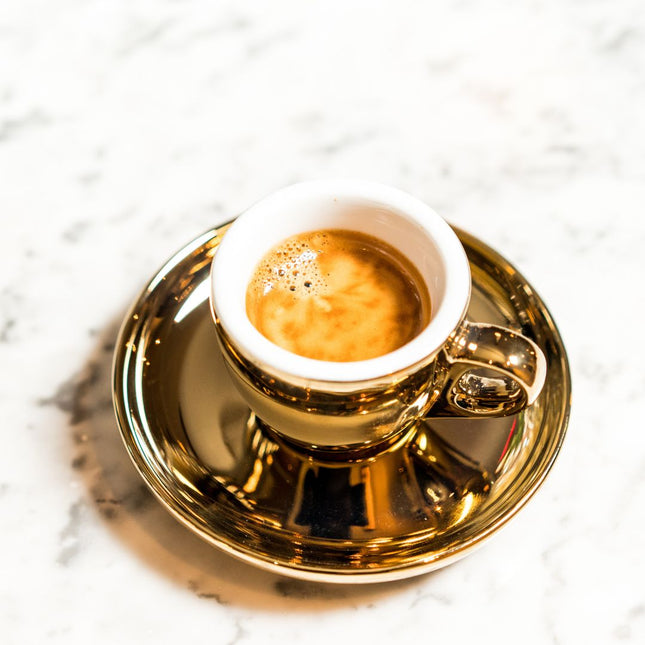 Espresso kop en schotel gold 55 ml 6/box
