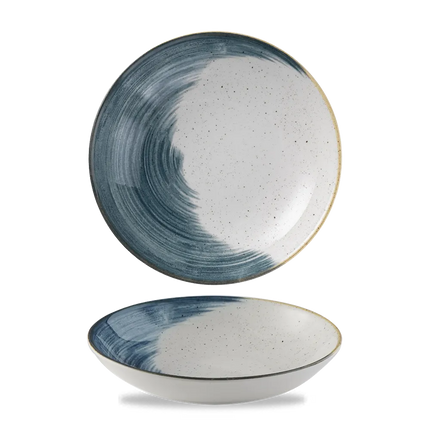 Churchill Stonecast Accents Blueberry coupe kom – blauwe stoneware kom voor de horeca