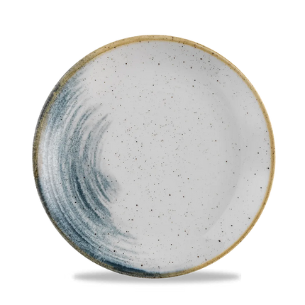 Churchill Stonecast Accents Blueberry Evolve coupe bord – blauw keramisch bord voor de horeca