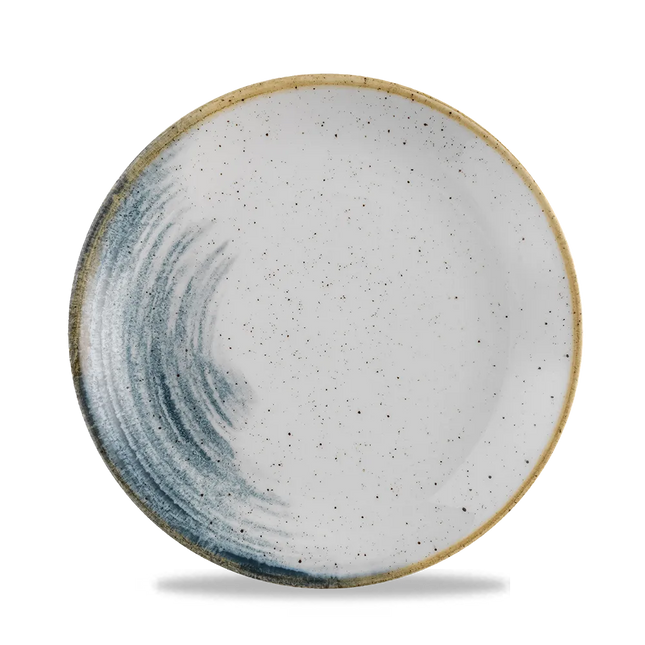 Churchill Stonecast Accents Blueberry Evolve coupe bord – blauw keramisch bord voor de horeca