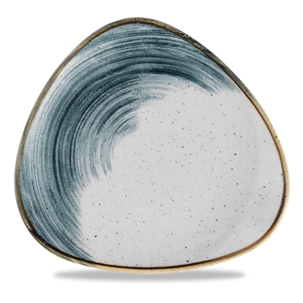 Churchill Stonecast Accents Blueberry Lotus bord – blauw stoneware bord met lotusvorm