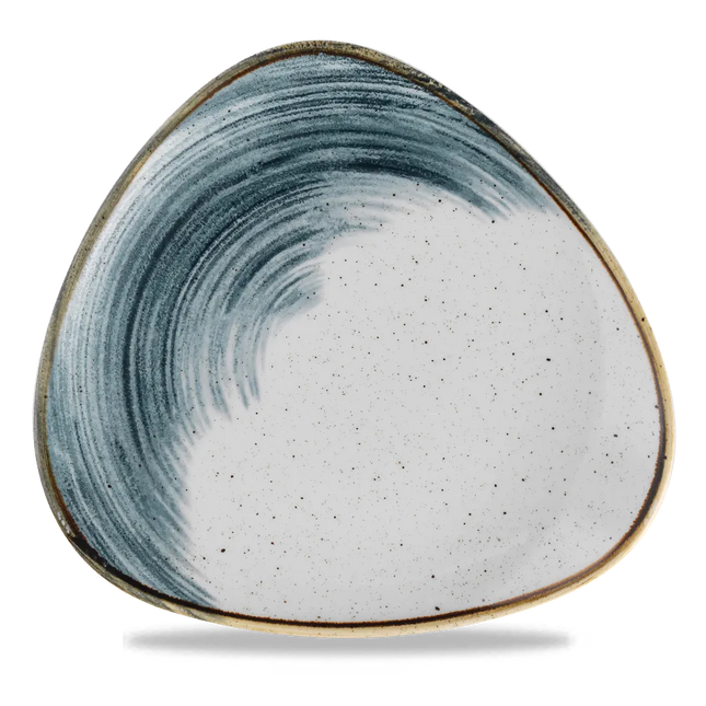Churchill Stonecast Accents Blueberry Lotus bord – blauw stoneware bord met lotusvorm