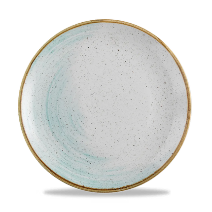 Churchill Stonecast Accents Duck Egg Evolve coupe bord – lichtblauw stoneware bord voor restaurants