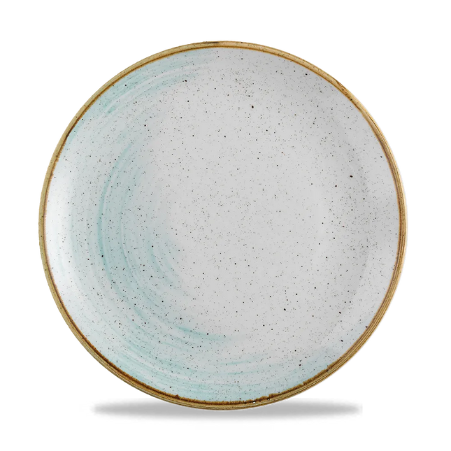 Churchill Stonecast Accents Duck Egg Evolve coupe bord – lichtblauw stoneware bord voor restaurants