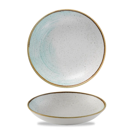 Churchill Stonecast Accents Duck Egg coupe kom – pastelblauwe stoneware kom voor restaurants