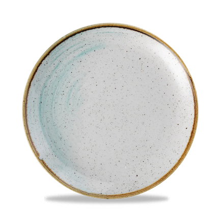 Churchill Stonecast Accents Duck Egg Evolve coupe bord – lichtblauwe stoneware plaat voor de horeca