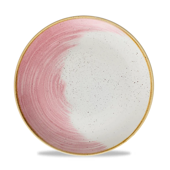 Stonecast Accents Petal Pink Evolve Coupe Plate 26cm 12/box