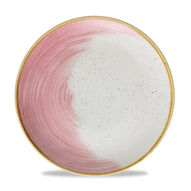 Churchill Stonecast Accents Petal Pink Evolve coupe bord – zachtroze keramisch bord voor de horeca