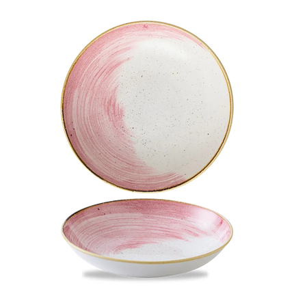 Churchill Stonecast Accents Petal Pink coupe kom 18,2 cm – roze stoneware kom voor restaurants