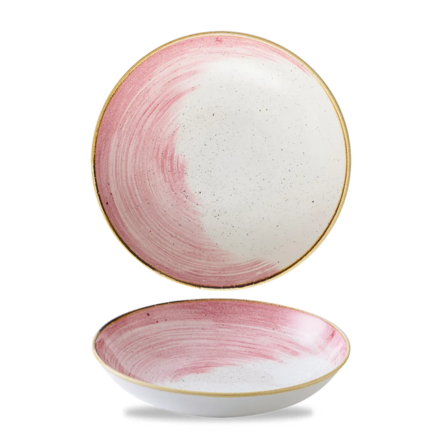 Churchill Stonecast Accents Petal Pink coupe kom 18,2 cm – roze stoneware kom voor restaurants