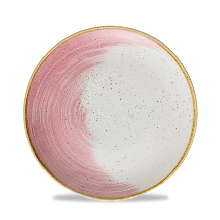 Stonecast Accents Petal Pink Evolve Coupe Plate 12/box