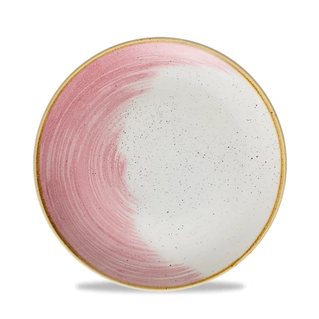 Stonecast Accents Petal Pink Evolve Coupe Plate 12/box