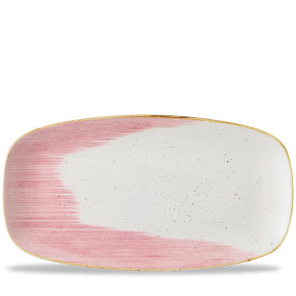 Churchill Stonecast Accents Petal Pink Chefs langwerpig bord – zachtroze keramische plaat