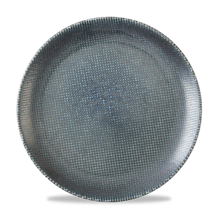 Churchill Astro Metallic Blue coupebord Ø 28,8 cm – porseleinen bord met metallic glazuur voor restaurants