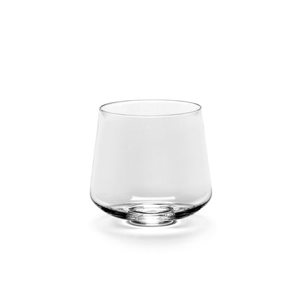 Serax Nido waterglas transparant 7,8 cm – helder glas voor water in de horeca