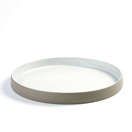 Plate Straight Edge L White Dusk 8/box – Serax