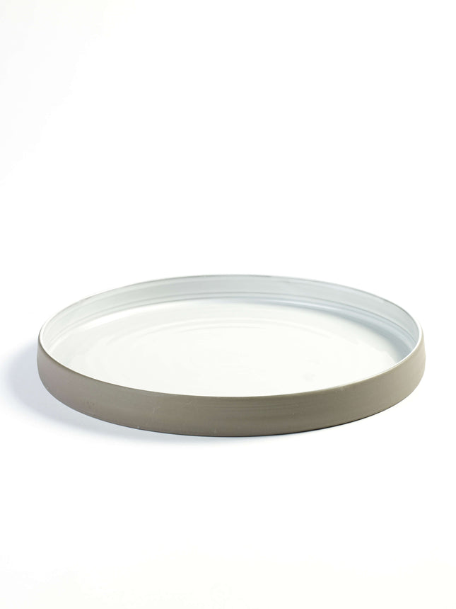 Plate Straight Edge L White Dusk 8/box – Serax