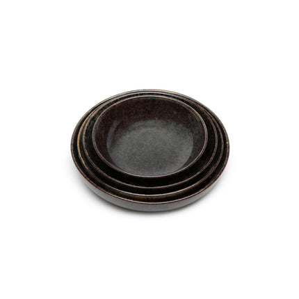 Surface Deep Plate M Indi Grey L 19 W 19 H 4 cm 8/Box