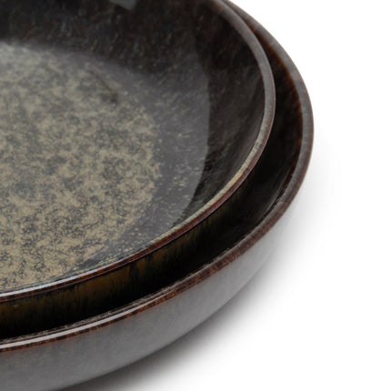 Surface Deep Plate L Indi Grey L 21 W 21 H 4 cm 8/Box