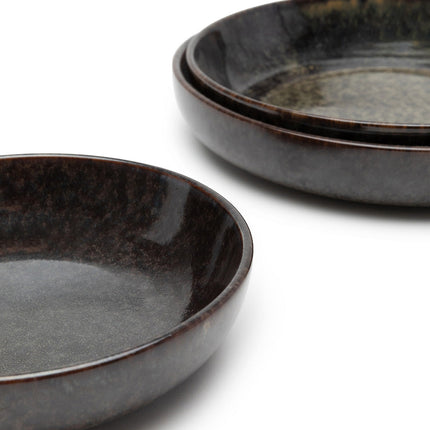 Surface Deep Plate L Indi Grey L 21 W 21 H 4 cm 8/Box