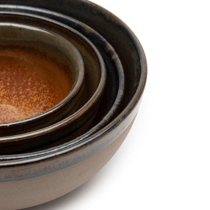 Surface Bowl M Grey/Rusty Brown L 13 W 13 H 5 cm 8/Box