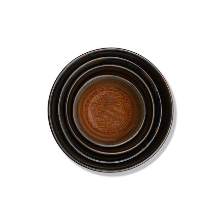 Surface Bowl L Grey/Rusty Brown L 15 W 15 H 6.5 cm 8/Box