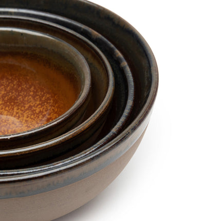 Surface Bowl L Grey/Rusty Brown L 15 W 15 H 6.5 cm 8/Box