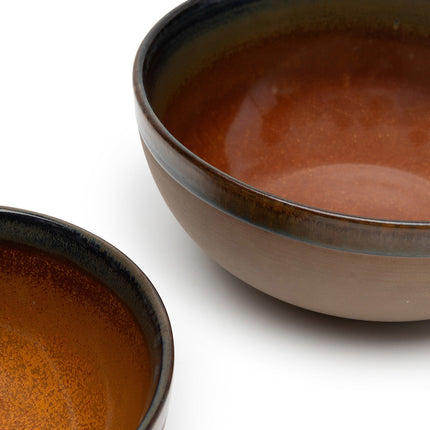 Surface Serving Bowl S Rusty Brown L 19 W 19 H 8 cm 4/Box