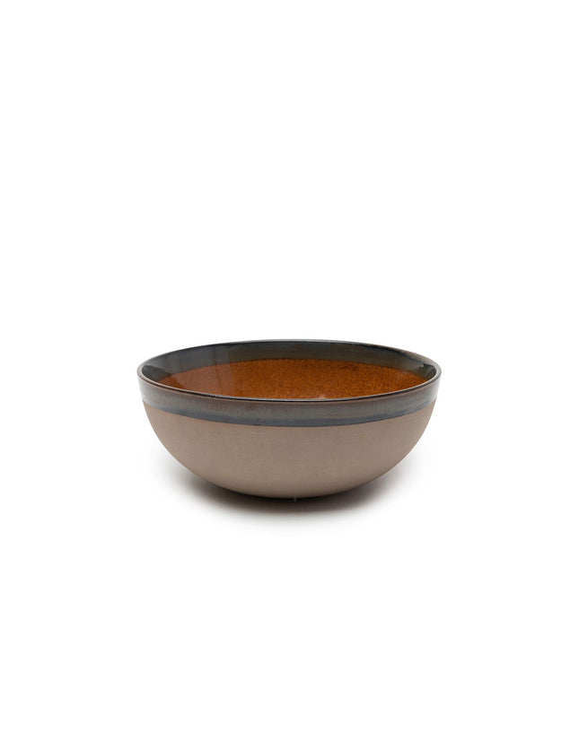 Surface Serving Bowl L Rusty Brown L 23.5 W 23.5 H 9.5 4/Box
