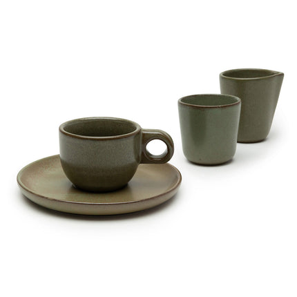 Surface Ristretto Cup Camo Green L 6 W 6 H 6 cm 8/Box