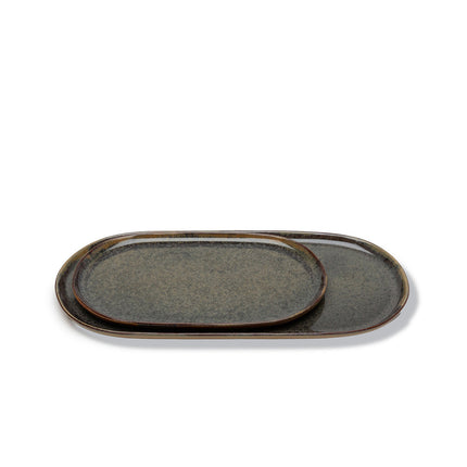 Surface Tapas Plate S Indi Grey L 25 W 15 H 1.5 cm 2/Box