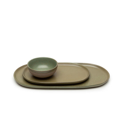 Surface Tapas Plate L Camo Green L 35.5 W 17 H 2 cm 4/Box