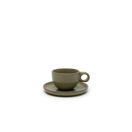 Surface Coffee Cup + Saucer Camo Green L 13 W 13 H 6 8/Box – Serax