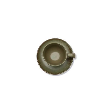 Surface Coffee Cup + Saucer Camo Green L 13 W 13 H 6 8/Box