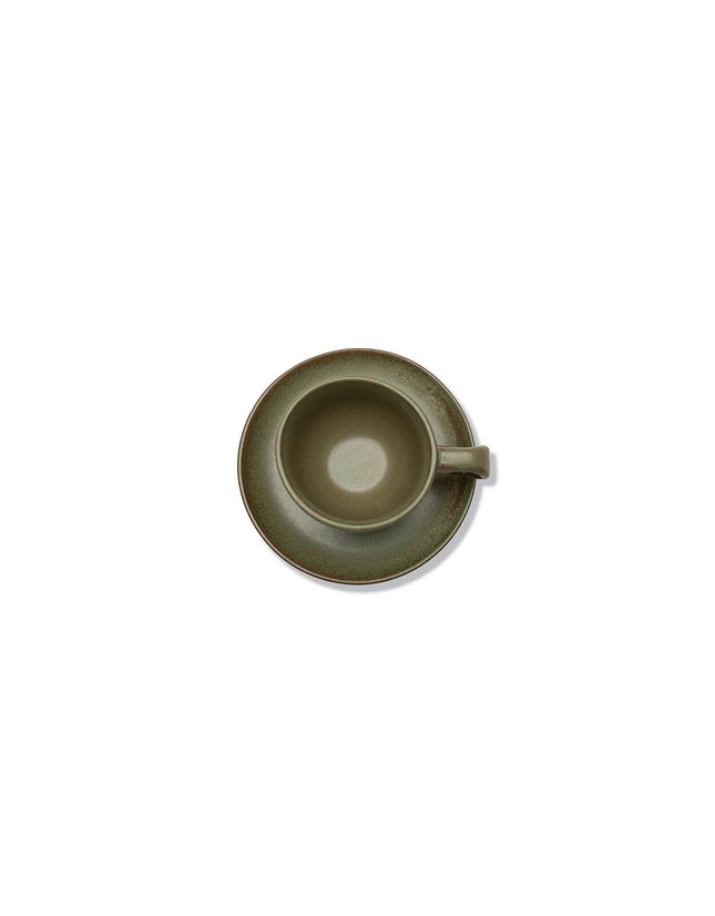 Surface Coffee Cup + Saucer Camo Green L 13 W 13 H 6 8/Box