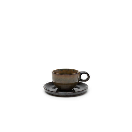 Surface Coffee Cup Saucer Indi Grey  L 13 W 13 H 6 cm 8/Box – Serax