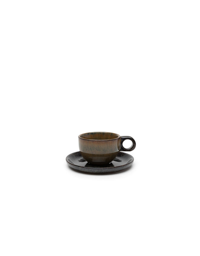 Surface Coffee Cup Saucer Indi Grey  L 13 W 13 H 6 cm 8/Box – Serax