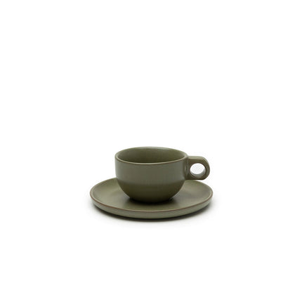 Surface Capp. Cup Saucer Camo Green L 16.5 W 16.5 H 7 8/Box – Serax